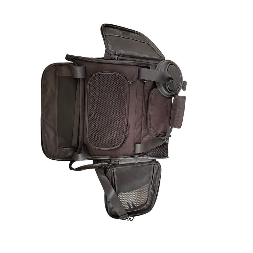 Pet Carrier Small Under 25 lbs - Reddy Black Fold-Out - Picture 11 of 13